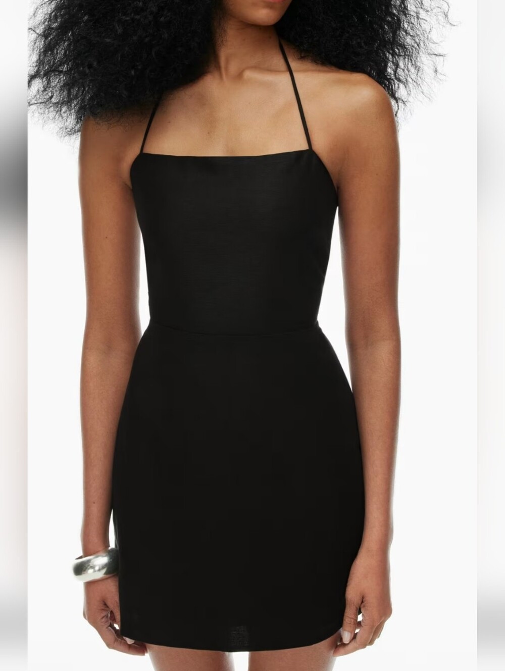 Wilfred Credenza | Aritzia Black Halter Mini Dress